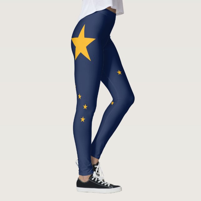 Leggings da Bandeira do Estado do Alasca (Direita)