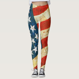 Leggings da Bandeira dos EUA Jasper Johns