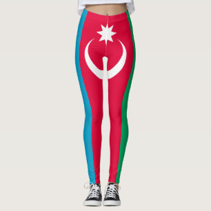 Leggings da Bandeira Patriótica do Azerbaijão