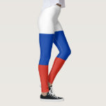 Leggings da bandeira russa (Rússia)<br><div class="desc">Esta design é a bandeira nacional da Rússia (também conhecida como Federação Russa), que é um país transcontinental que abrange a Europa Oriental e a Ásia Norte. A Rússia é o maior país do mundo e é o país mais populoso da Europa. A Rússia consiste em mais de um oitavo...</div>