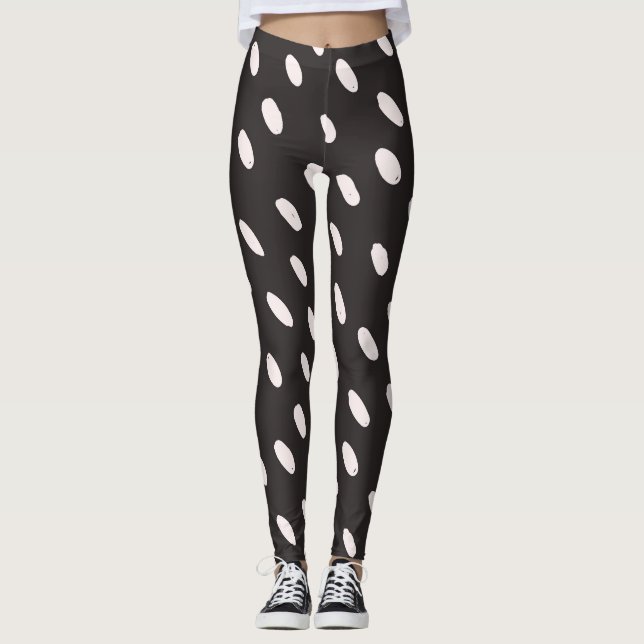 Leggings da Bolinhas retrorreflectora - Alto Waist (Frente)