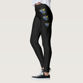 Leggings da borboleta-monarca-negra