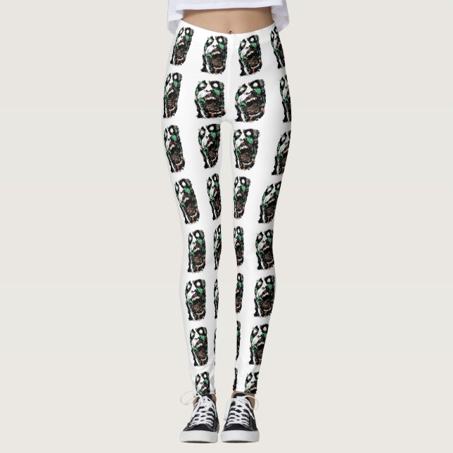 Leggings da Cabeça Zombie (Frente)