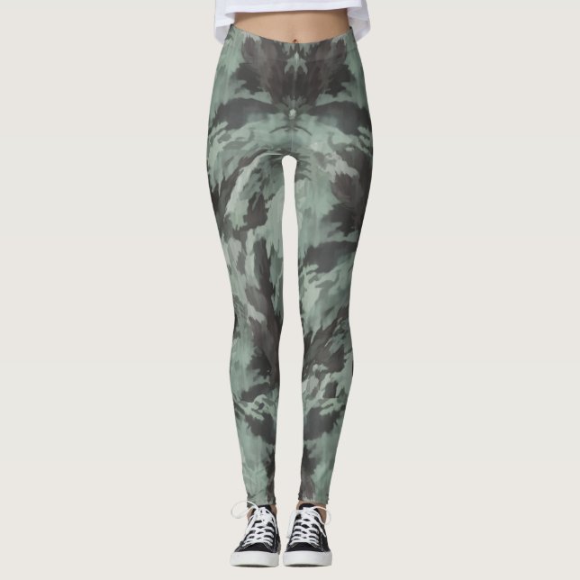 Leggings da Camo Verde (Frente)