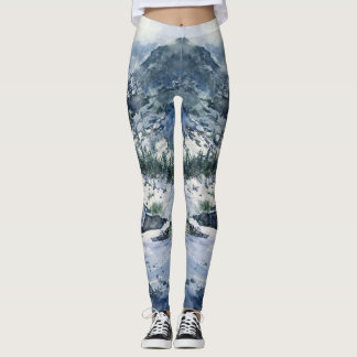 Leggings da Cena de Montanha