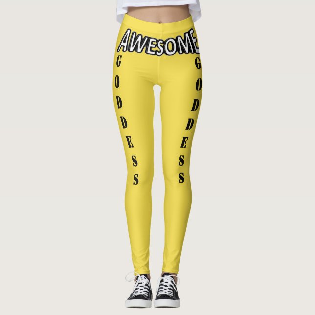 Leggings da Deusa - Garantidas para Levantar Sua B (Frente)
