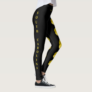 Leggings da Flor Amarela da Carolina do Sul