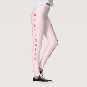Leggings da Flor Rhododendron, cor-de-rosa, no Est