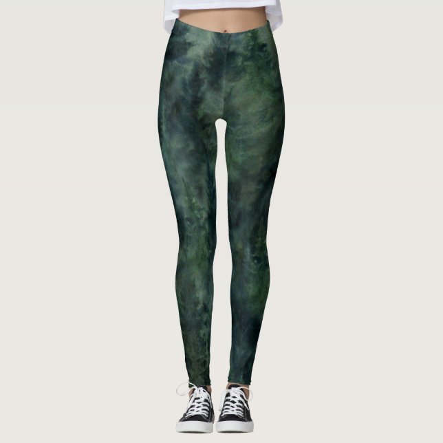 Leggings da Floresta Verde (Frente)