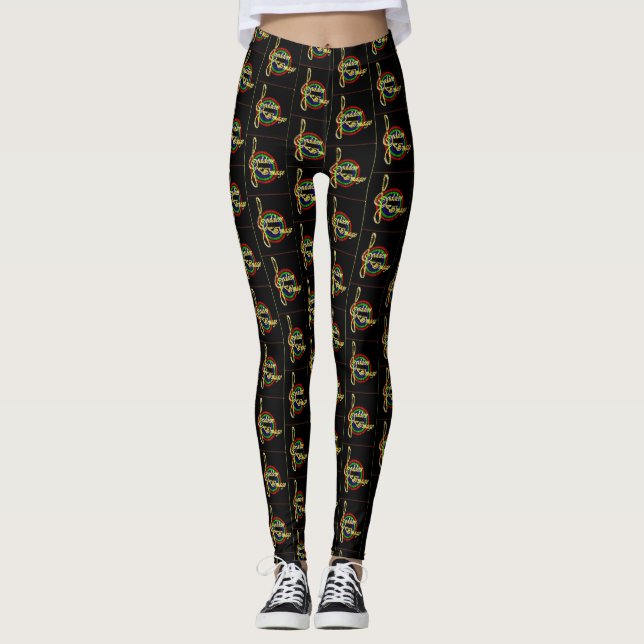 Leggings da Imagem da Deusa (Frente)