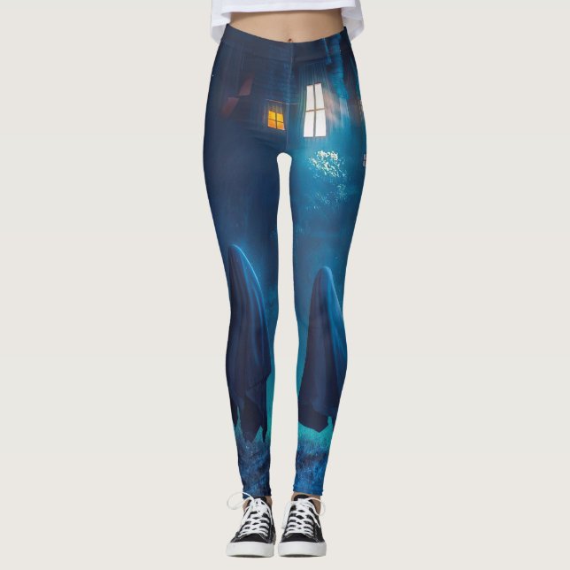 Leggings da Mansão Assombrada (Frente)