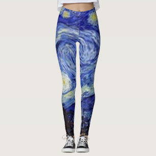 Leggings da Noite de Van Gogh Starry