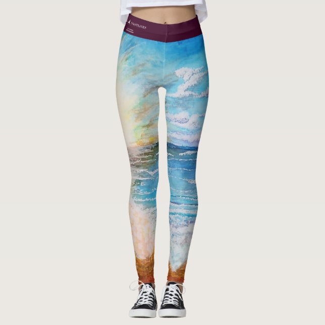 Leggings da praia do "Surf" (Frente)