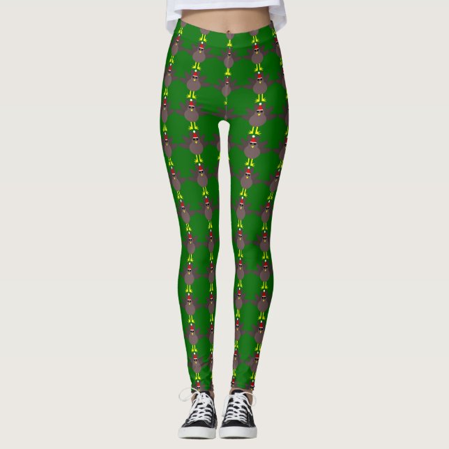 Leggings da Turquia de Natal bonito (Frente)