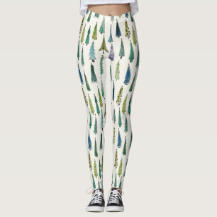 leggings das árvores de natal