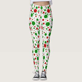 Leggings das Bolinhas de Natal