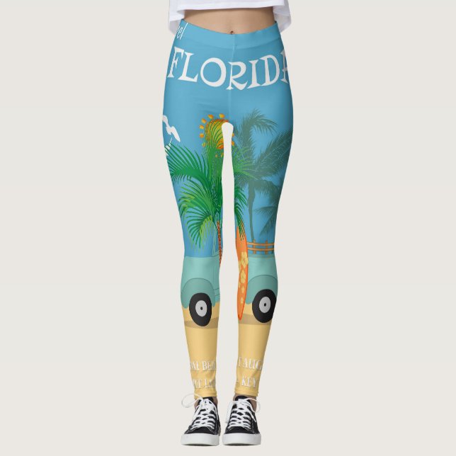 Leggings das mulheres surfistas (Frente)