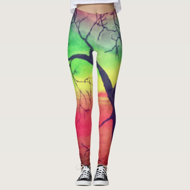 Leggings das ramificações das árvores de escalada (Frente)