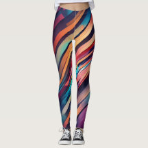 Leggings de abstrato art.
