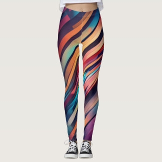 Leggings de abstrato art.
