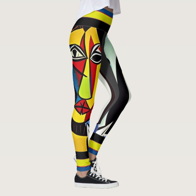 Leggings de abstrato Art (Direita)