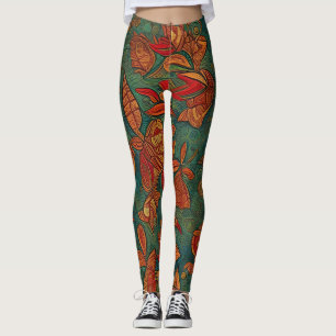 Leggings de Abstrato de arte lindas e tradicionais