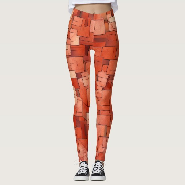 Leggings de Abstrato de arte lindas e tradicionais (Frente)