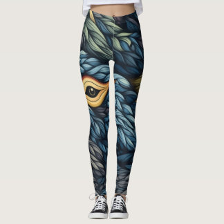 Leggings de Abstrato de arte lindas e tradicionais