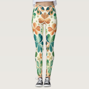 Leggings de Abstrato de arte lindas e tradicionais