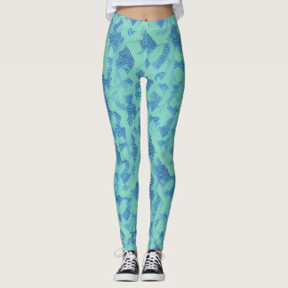 Leggings de Abstrato de arte lindas e tradicionais