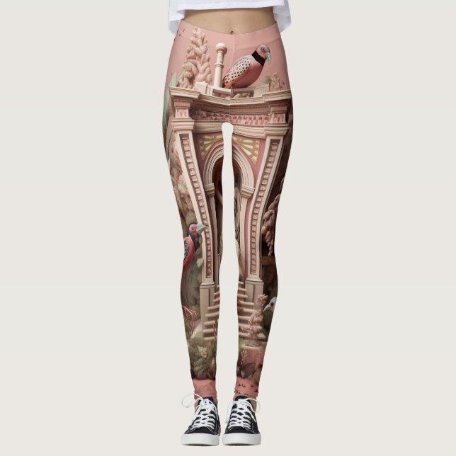 Leggings de Abstrato de arte lindas e tradicionais (Frente)