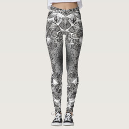 Leggings de Abstrato de arte lindas e tradicionais