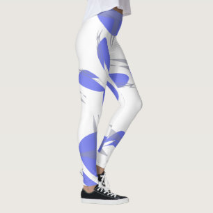 Leggings de Abstrato violeta púrpura de Pastel foc