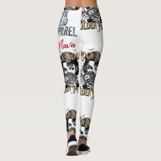 Leggings de alimentação do Ouro feminino