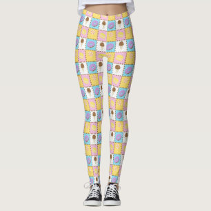 Leggings de amarração doce