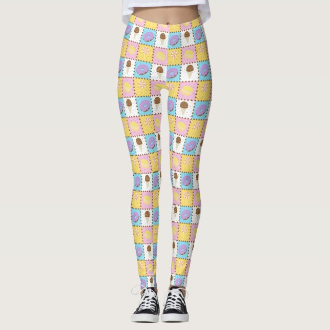 Leggings de amarração doce (Frente)