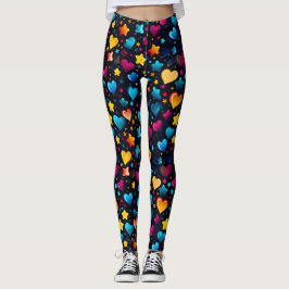 Leggings de amor estelar