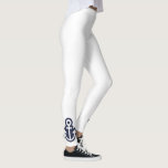 Leggings de Âncora Simples e Chic<br><div class="desc">Legenda simples e chique com uma âncora em cada tornozelo</div>