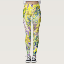 Leggings de Aquarela para Mulheres que Adoram Cor