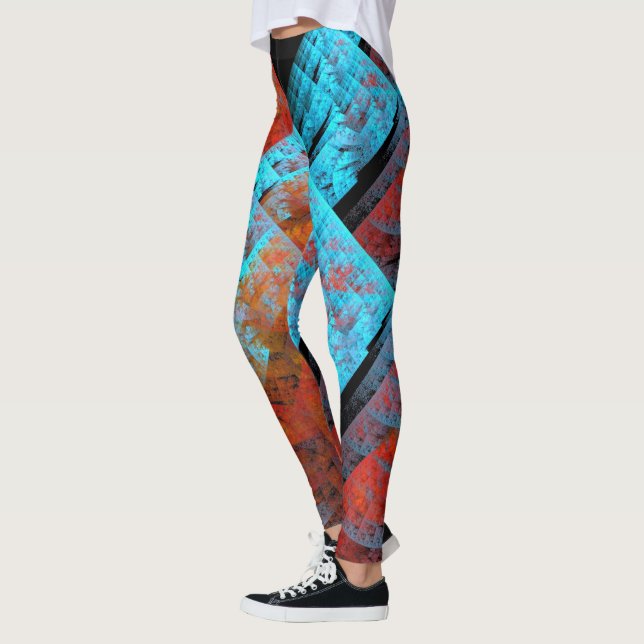 Leggings de Arte Abstrata 169 (Esquerda)