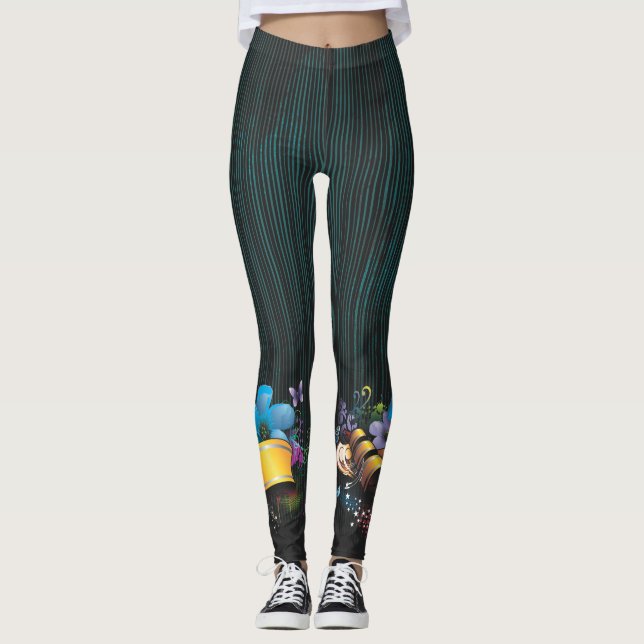 Leggings de Arte Abstrata 52 (Frente)