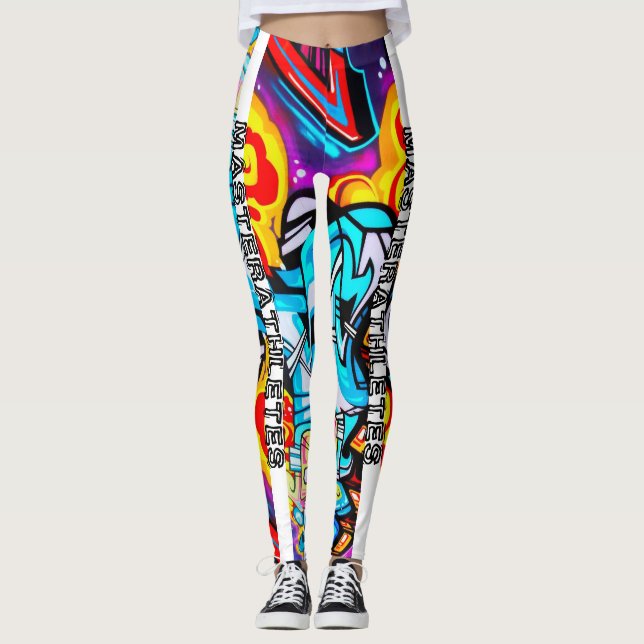 Leggings de arte de grafite (Frente)
