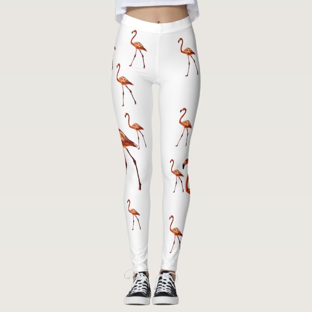 Leggings de Arte Flamingo (Frente)