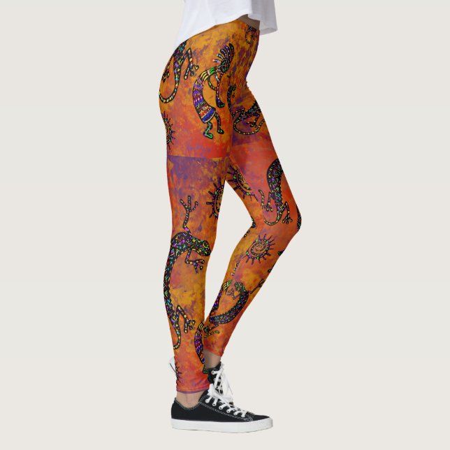 Leggings de Arte Kokopelli (Direita)