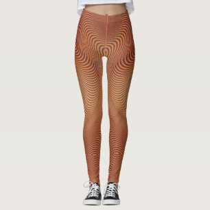 Leggings de arte por onda abstrato