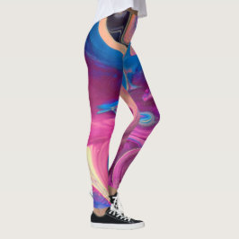 Leggings de Arte Rosa Funky