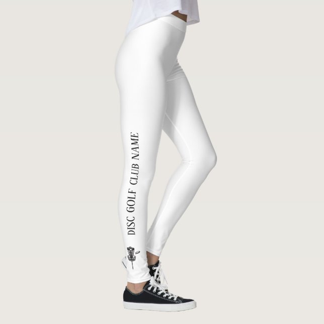 Leggings de ativação de golfe de disco branco e pr (Direita)