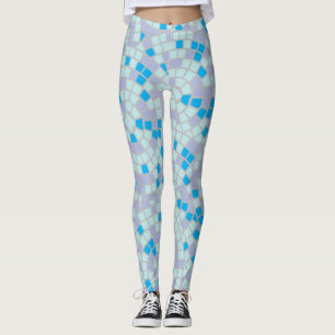 Leggings de Azulejos de Círculo