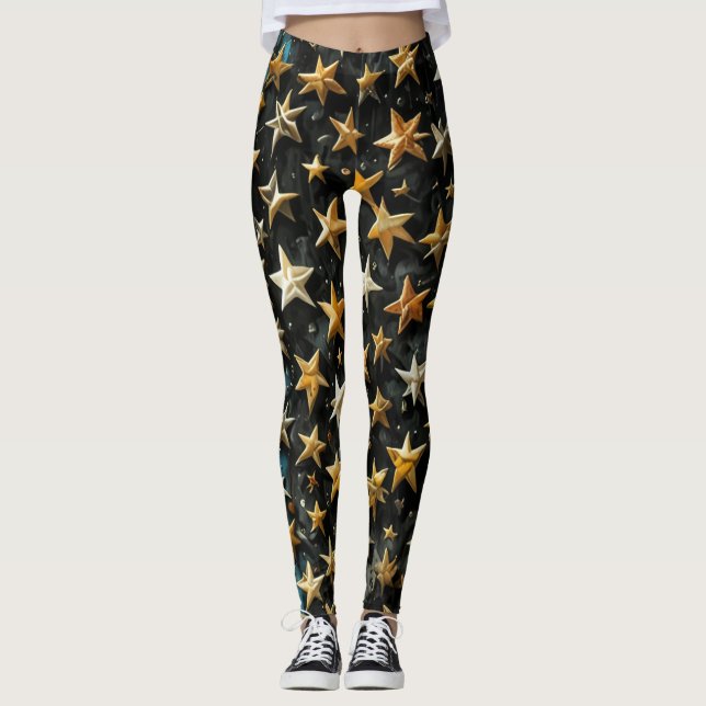 leggings de bandeira americanas (Frente)