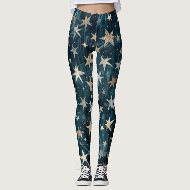 leggings de bandeira americanas (Frente)